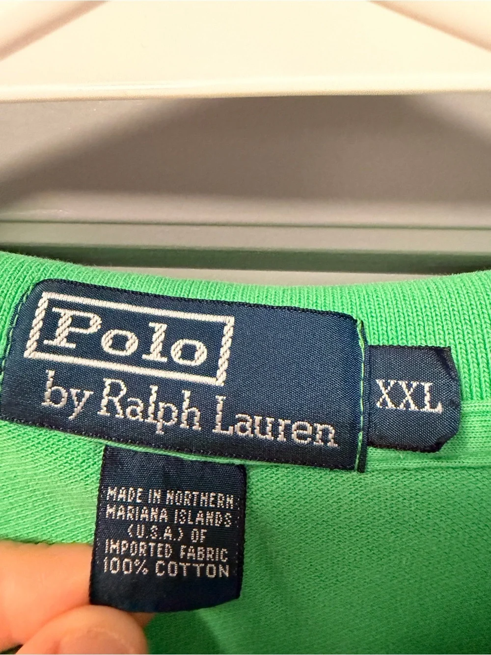 Polo by Ralph Lauren Custom Fit Men’s Green Cotton Polo Shirt XXL